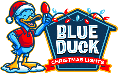 Blue Duck Christmas Lights Logo